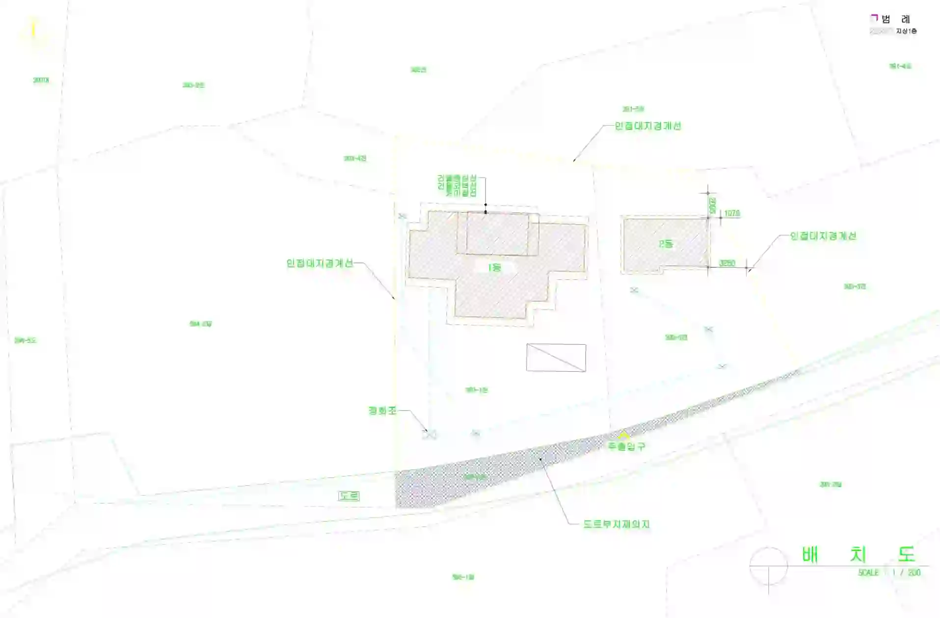 운촌리 393-1 배치도 이미지